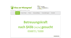 Desktop Screenshot of haus-am-wiesengrund.de