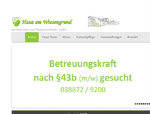 Tablet Screenshot of haus-am-wiesengrund.de